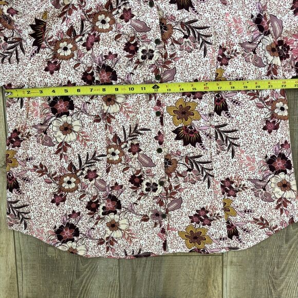 Knox Rose Womens Floral Peasant Top Size XXL Cottagecore Boho Fairy Hippie Flowy - Picture 11 of 11